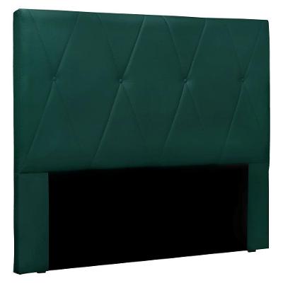 Cabeceira King 1,95m Aquilla Veludo - Pallazio Verde Floresta
