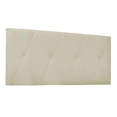 Cabeceira Aquilla Cama Box Queen 160 Cm Corino Bege