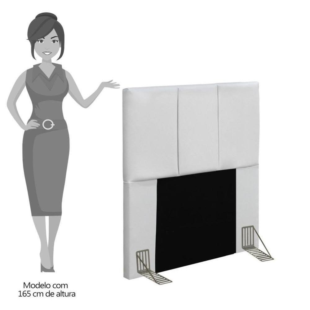 Cabeceira Solteiro 90Cm Pérola D10Ano Branco - 2