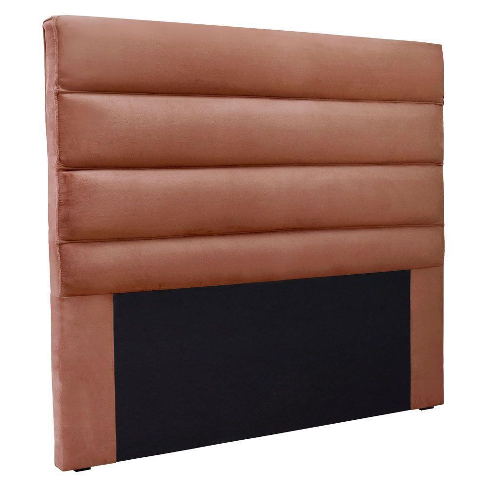 Cabeceira Queen 1,60m La Italiana Veludo Cobre - Pallazio - 1