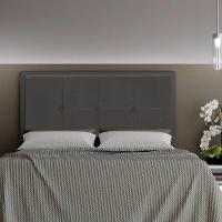 Cabeceira Ametista Cama Box King 195cm Suede Grafite - 5
