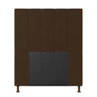 Cabeceira Cama Box Solteiro 90cm Suede Marrom - 1