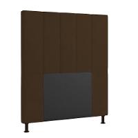 Cabeceira Cama Box Solteiro 90cm Suede Marrom - 4