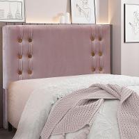 Cabeceira Casal 1,40m Genova Veludo Pallazio Lilás - 4