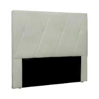 Cabeceira Queen Size 1,60m Yves Veludo Prata Gran Belo - 1