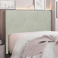 Cabeceira Queen Size 1,60m Yves Veludo Prata Gran Belo - 2