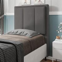 Cabeceira Opala Cama Box Solteiro 90cm Suede Grafite - 3