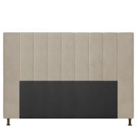 Cabeceira Cama Box Queen 160cm Suede Bege - 3