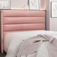 Cabeceira Queen 1,60m La Italiana Veludo Rosa - 10