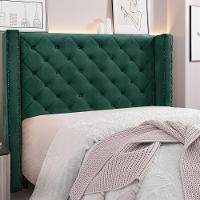 Cabeceira King 1,95m Vicenza Veludo Verde Floresta - 4