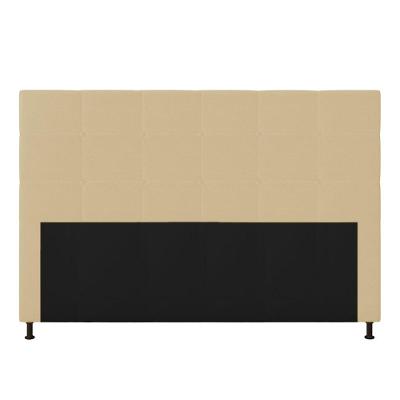 Cabeceira Cama Box Queen 160cm Corino Bege