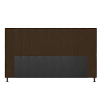Cabeceira Cama Box King 195cm Suede Marrom - 3