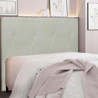 Cabeceira Solteiro 0,90m Aquilla Veludo - Pallazio Cinza Prata - 4