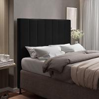 Cabeceira Cama Box Casal 140cm Suede Preto - 1