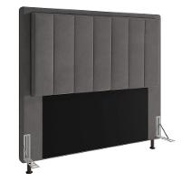 Cabeceira Opala Cama Box King 195cm Suede Grafite - 2