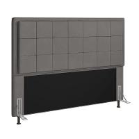 Cabeceira Onix Cama Box King 195cm Suede Grafite - 1