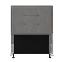 Cabeceira Onix Cama Box Solteiro 90cm Suede Grafite - 3