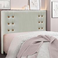 Cabeceira Queen 1,60m Genova Veludo Pallazio Cinza Prata - 4