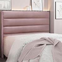 Cabeceira Solteiro 0,90m La Italiana Veludo Lilás - Pallazio - 7