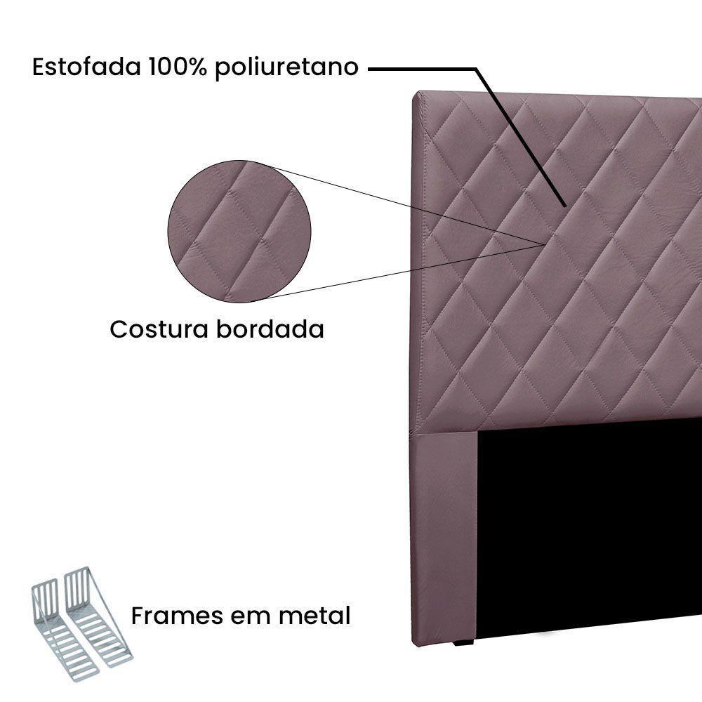 Cabeceira Queen 1,60m Esmeralda Veludo - Pallazio Uva - 3