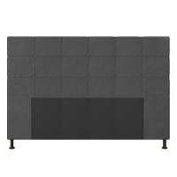 Cabeceira Cama Box Queen 160cm Suede Grafite - 3