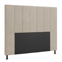 Cabeceira Cama Box Casal 140cm Suede Bege - 4