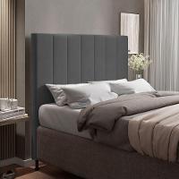 Cabeceira Cama Box Queen 160cm Suede Grafite - 1