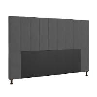 Cabeceira Cama Box Queen 160cm Suede Grafite - 4