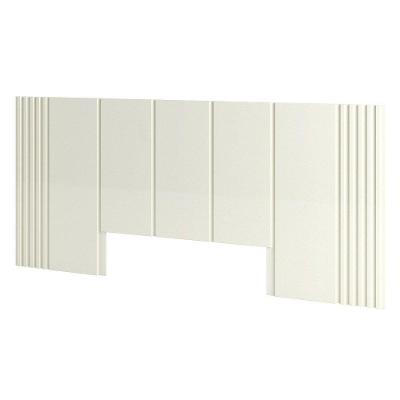 Cabeceira De Madeira Casal 300Cm 100% Mdf Tw185 Off White