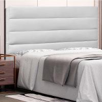 Cabeceira Para Cama Box Queen 160cm Corino Branco - 3