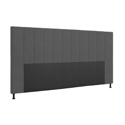 Cabeceira Cama Box King 195cm Suede Grafite