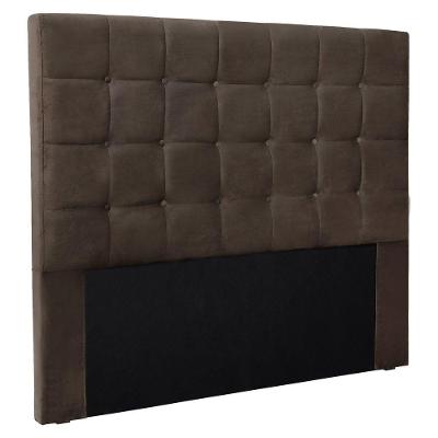 Cabeceira King 1,95m Verona Veludo Marrom