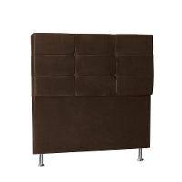 Cabeceira Casal 1,95m Toquio Suede Marrom Dal Poz Estofados - 12