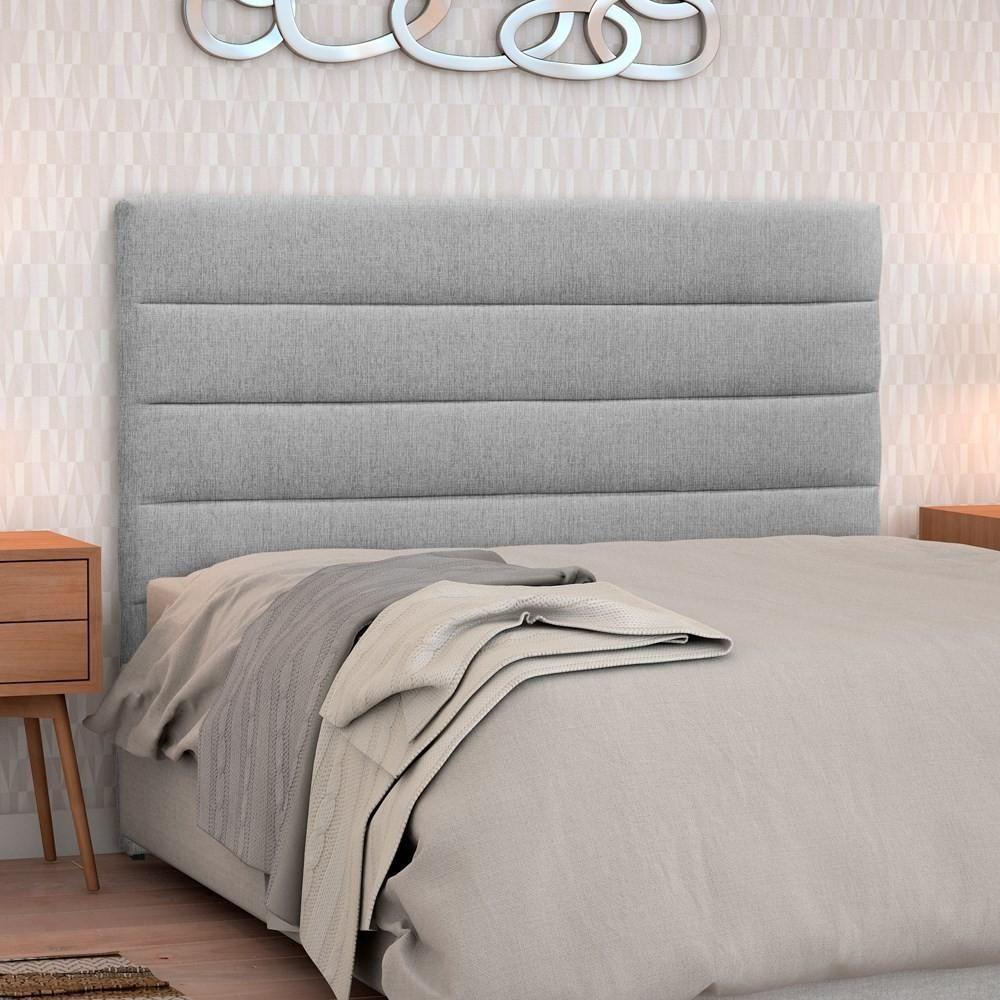 Cabeceira Casal 140Cm Greta Linho Cinza - 6