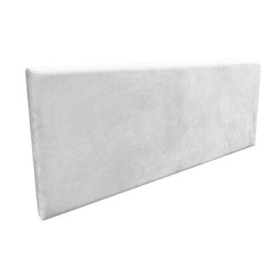 Cabeceira Painel Clean Cama Box Solteiro 100cm Suede Cinza