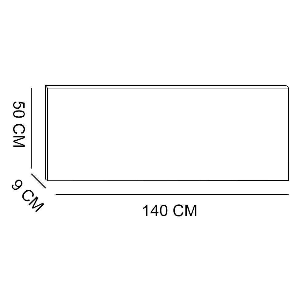 Cabeceira Painel Capitonê Casal 1,40m Jade Suede - Pallazio Cor Bege - 2