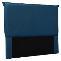Cabeceira Solteiro 0,90m Veneza Veludo Azul Marinho - 1