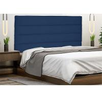 Cabeceira Para Cama Box Casal 140cm Suede Azul Marinho - 5
