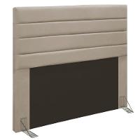 Cabeceira Rubi Cama Box King 195cm Suede Bege - 3