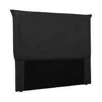 Cabeceira Queen Size 1,60m Trento Veludo Preto Gran Belo - 1