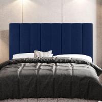 Cabeceira Cama Box Casal Cora 140Cm Suede Azul - Desk Design - 9