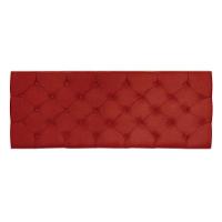 Cabeceira Painel Capitonê Casal 1,40m Jade Suede - Pallazio Cor Vermelho - 5