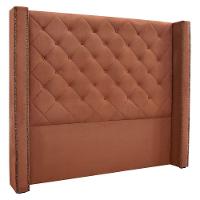 Cabeceira King 1,95m Vicenza Veludo Cobre - 1