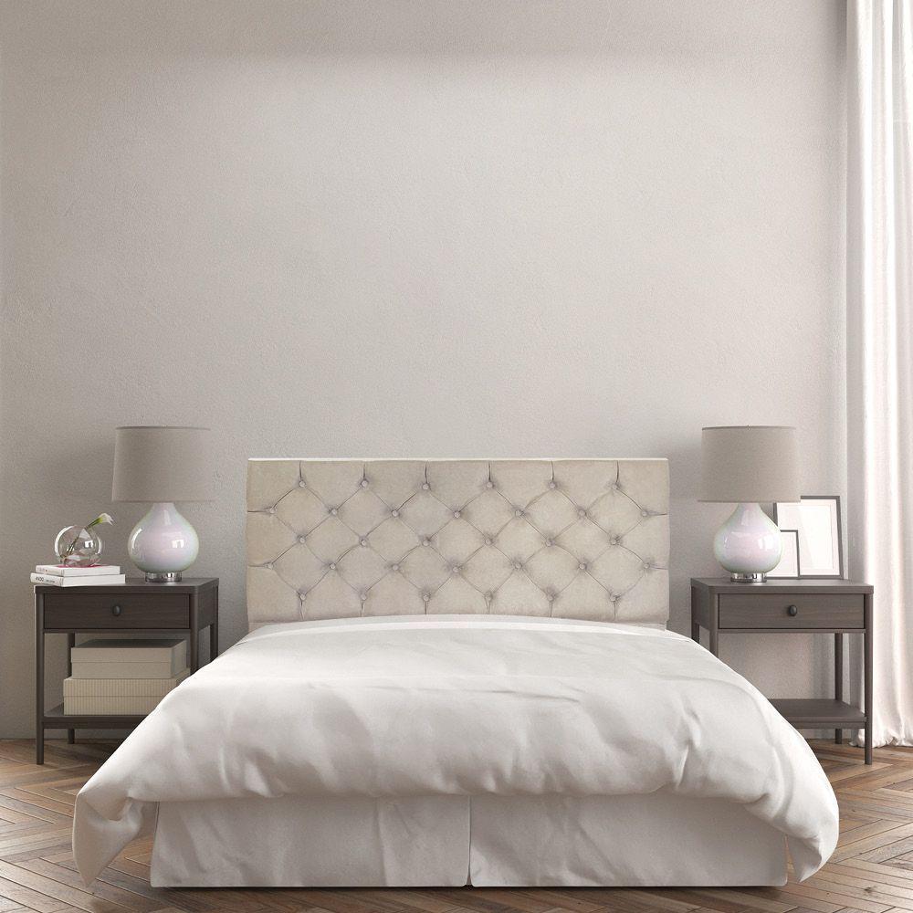 Cabeceira Painel Capitonê Queen 1,60m Jade Suede - Pallazio Cor Bege - 6
