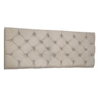 Cabeceira Painel Capitonê Queen 1,60m Jade Suede - Pallazio Cor Bege - 1