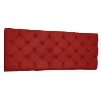 Cabeceira Painel Capitonê King 1,95m Jade Suede - Pallazio Cor Vermelho - 1