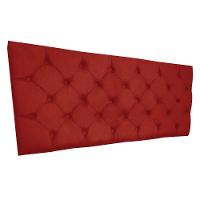 Cabeceira Painel Capitonê King 1,95m Jade Suede - Pallazio Cor Vermelho - 3