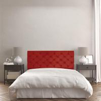 Cabeceira Painel Capitonê King 1,95m Jade Suede - Pallazio Cor Vermelho - 6