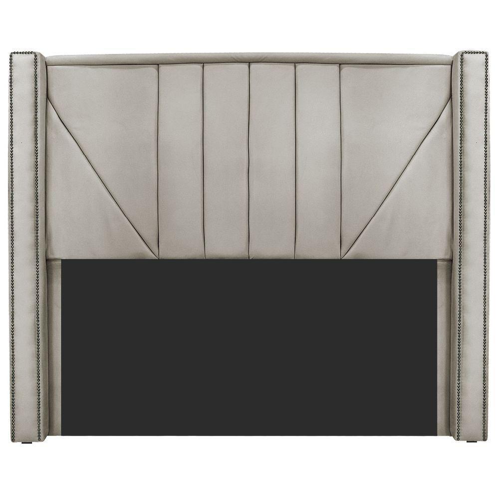 Cabeceira Solteiro 90 Cm Para Cama Box Linho Bege - 6