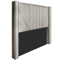 Cabeceira Solteiro 90 Cm Para Cama Box Linho Bege - 1